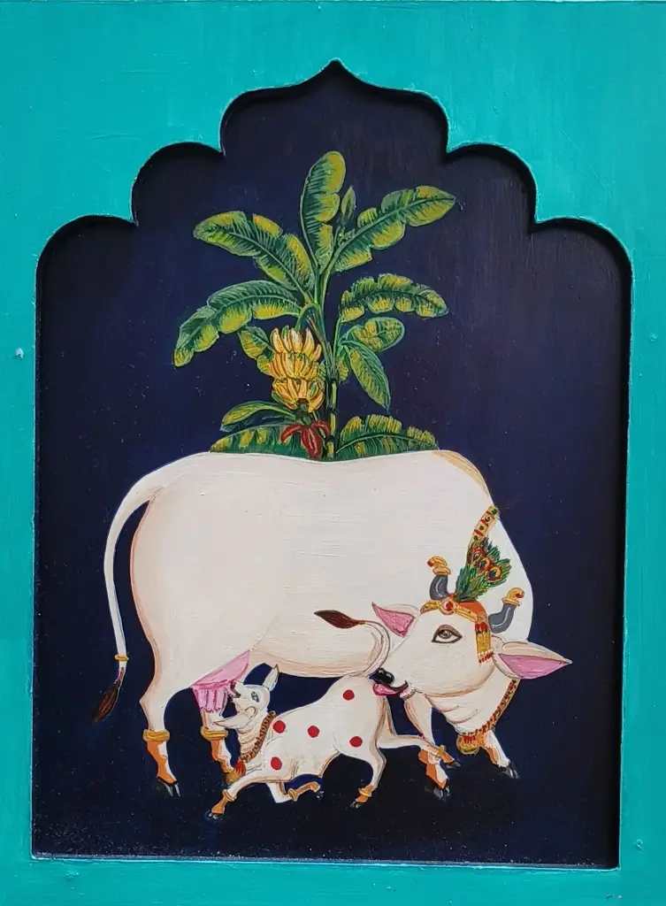 Sacred bond : Cow and Calf (Big Cow)