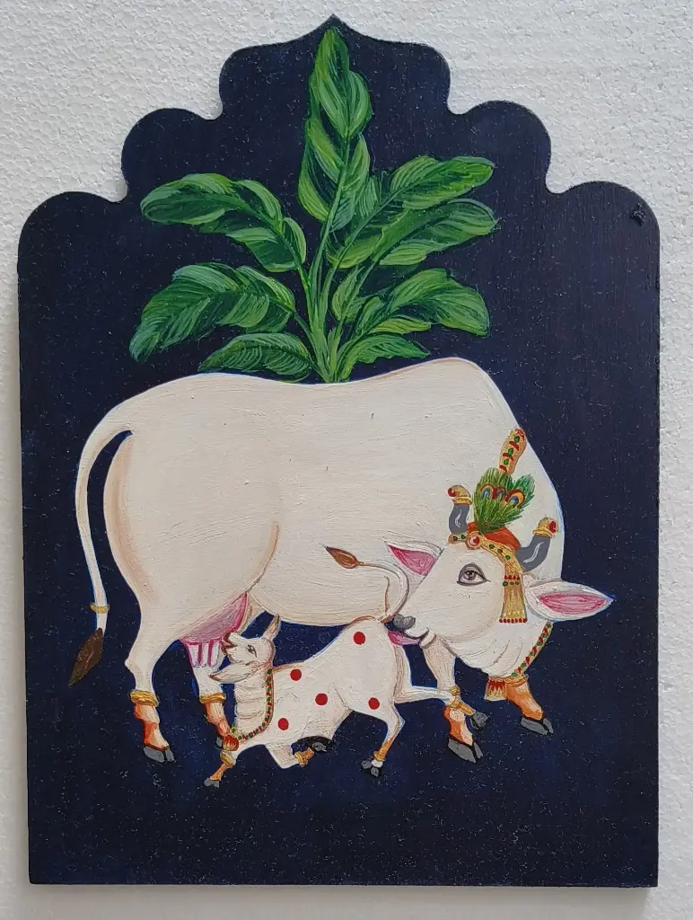 Sacred bond : Cow and Calf (small cow)